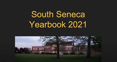 Yearbook Dedication | South Seneca High School