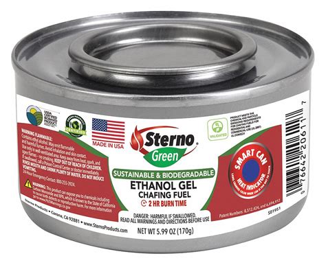 STERNO Chafing Fuel, 2 hr. Burn, Ethanol, PK72 - 55KD50|20612 - Grainger