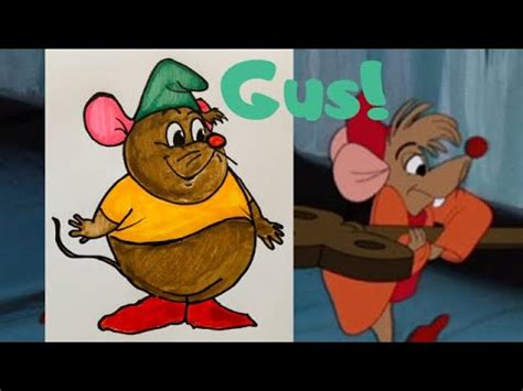 HOW TO DRAW GUS GUS From Cinderella YouTube