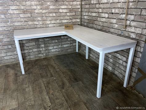 Угловой стол письменный, массив дуба в интернет-магазине Ярмарка ...