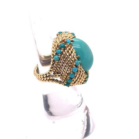 Vintage Turquoise Ring For Sale at 1stDibs