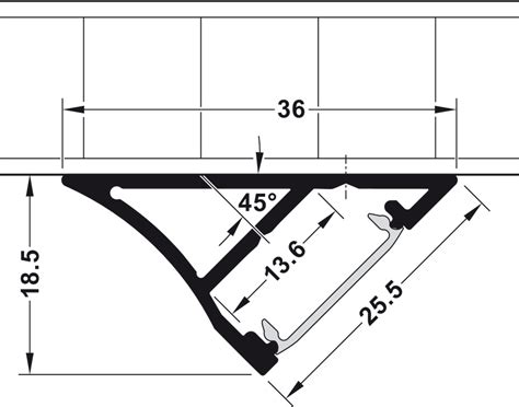 Profile For Under Mounting H Fele Loox Profile For Led Strip