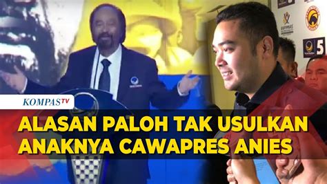 Surya Paloh Ungkap Alasannya Saat Ditanya Kenapa Tidak Usulkan Anaknya