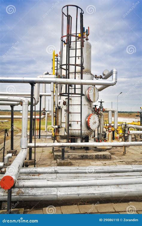 Oil And Gas Processing Plant Stock Photo Image 29086110