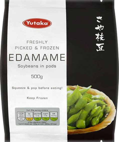 Frozen Edamame Beans Soybean With Pod 500g By Yutaka Uk Grocery