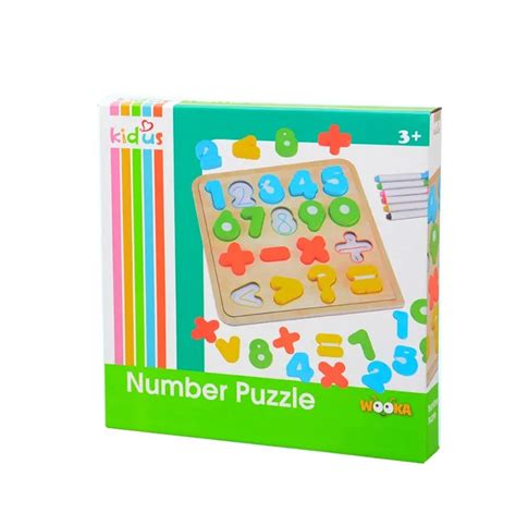 Puzzle 2 In 1 Cifre Si Tablita De Scris Cu Marker Helgatoys Ro