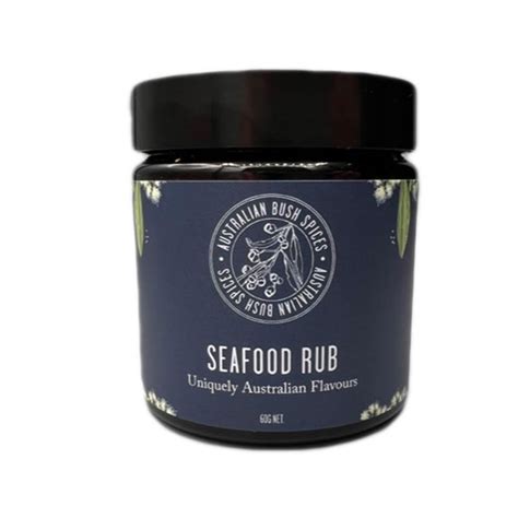 Blue Seafood Spice Blend Jar 60g Australian Bush Spices National