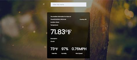 Github Ibidapo Ayoreact Js Weather App With Openweather Api It Is A