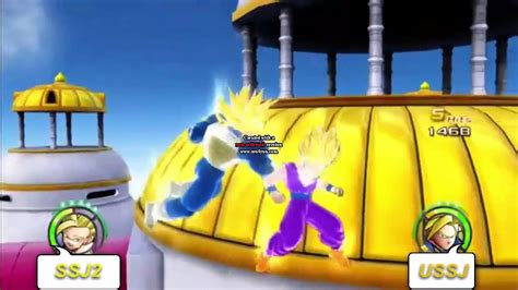 Dragon Ball Z Raging Blast Ssj Gohan Vs Ussj Trunks Hd Video