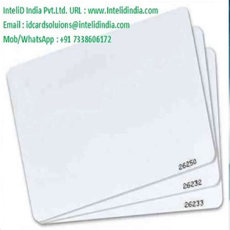 Proximity RFID 125 Khz Card Blank RFID Card Size Small At Rs 9 Piece