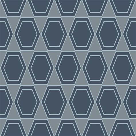 Premium Vector | Hexagon blue pattern seamless vector background