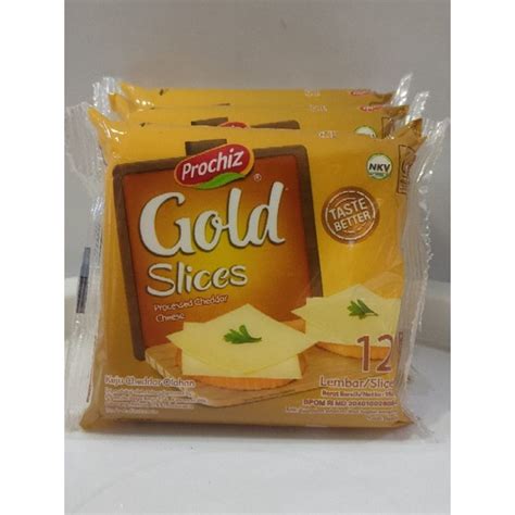 Jual Prochiz Gold Slices Keju Cheddar Olahan Isi Lembar G