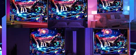 Amazon Apdidl Blacklight Galaxy Space Tapestry For Bedroom