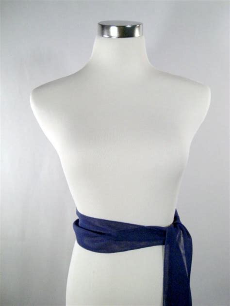 Cobalt Blue Wedding Sash - Cobalt Blue Chiffon Sash - Long Sash Belt ...