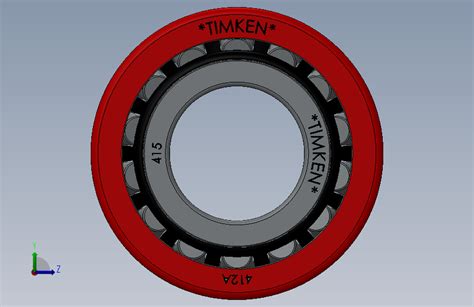 锥形滚子轴承solidworks 2018模型图纸下载 懒石网