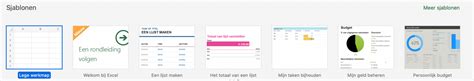 Gebruik Handige Sjablonen In Excel Excelvraag Nl