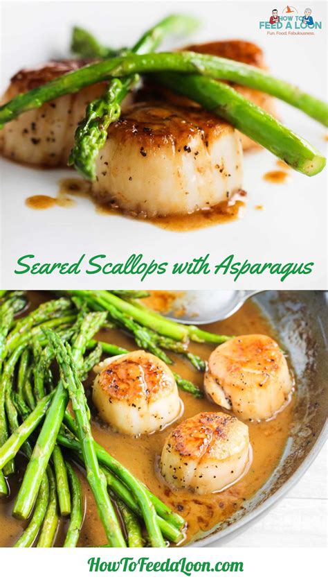 Seared Scallops With Asparagus Recipe Scallops And Asparagus Recipe