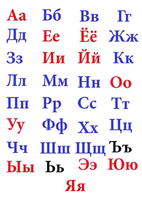 Русский алфавит распечатать на а4 с картинками