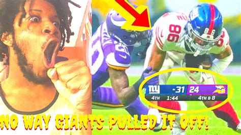 GIANTS VS VIKINGS REACTION 2023 WILDCARD MINNESOTA VIKINGS VS NEW YORK