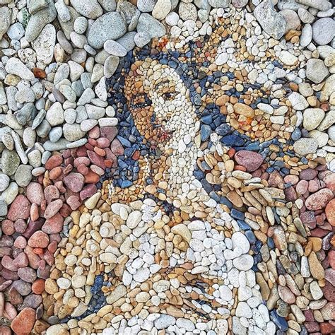 El Artista Pl Stico Justin Bateman Recrea Obras De Arte Con Piedras En