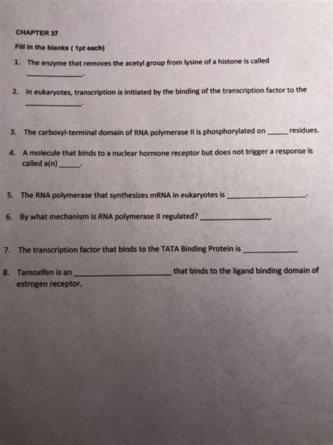 Solved NAME: CHAPTER 36 The prokaryotic RNA polymerase hol | Chegg.com 
