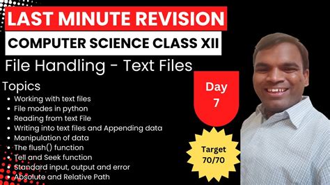 Day Last Minute Revision Cbse Computer Science Class Chapter