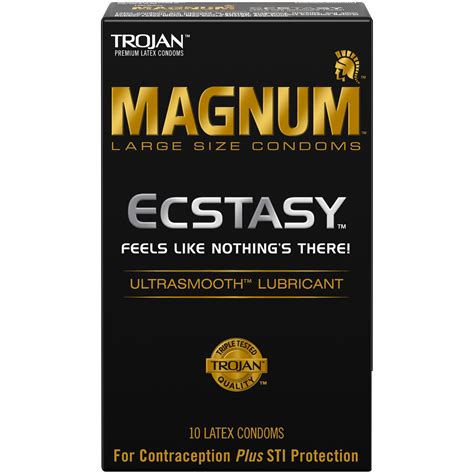 Trojan Magnum Ecstasy Large Size Condoms 10 Count