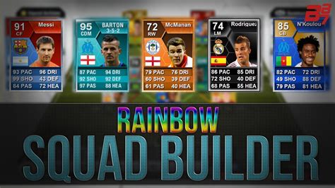 FIFA 13 Ultimate Team Squad Builder Hybrid THE BEST EVER RAINBOW TEAM