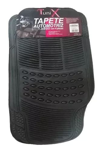 Tapete Automotriz Universal Reforzado 4pz Hule Envío gratis