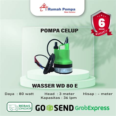 Jual Pompa Celup Air Bersih Wasser Wd E Shopee Indonesia