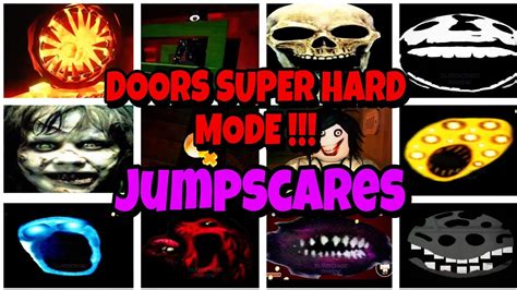 Doors New Update Doors Super Hard Mode All Jumpscares Roblox