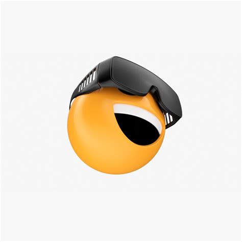 Emoji 087 Laughing With Diving Glasses 3D model - Download Hobbies on 3DModels.org