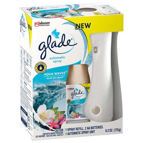 Buy Glade Automatic Spray Aqua Waves Air Freshener Starter Kit 6 2 Oz Online At Lowest Price