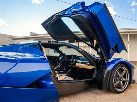 Unique 2014 Blue Elettrico LaFerrari With Crema Leather Interior To Be ...