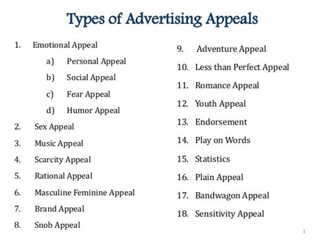 Advertising Appeals