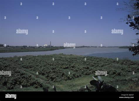 Junction Of The Blue Nile And The White Nile Rivers In Khartoum Sudan