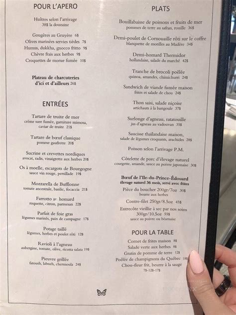 Menu Of Monarque In Montreal QC H2Y 1S1