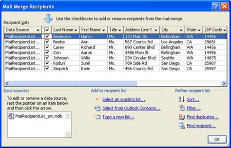 Tips For Mailing Lists Microsoft Office Online