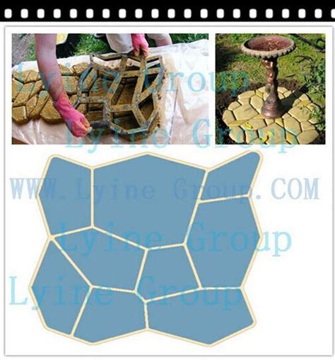 Source Lyine Diy Driveway Patio Random Concrete Stepping Stone Mold