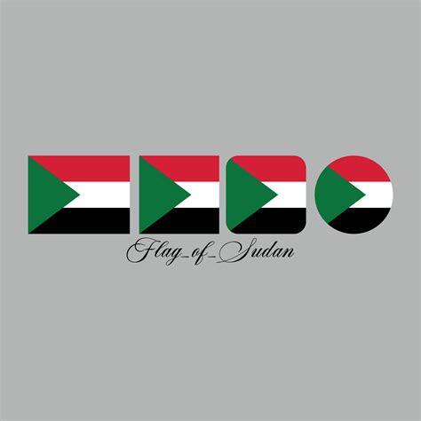 flag of sudan nation design artwork 21947390 Vector Art at Vecteezy