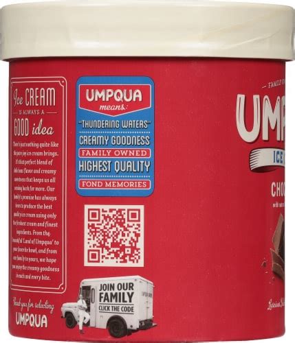 Umpqua Chocolate Ice Cream Tub 56 Oz Kroger