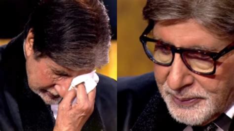 Kbc Amitabh Bachchan Can T Hold Back His Tears As Fans Celebrate