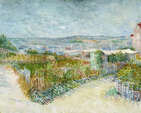 Montmartre Vista De Trás Do Moinho De La Galette De Vincent Van Gogh