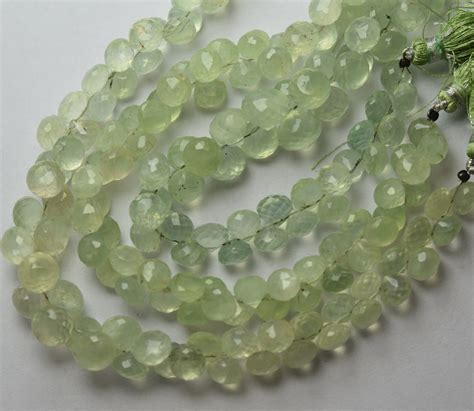 Inches Strand Gorgeous Quality Natural Prehnite Gemstone