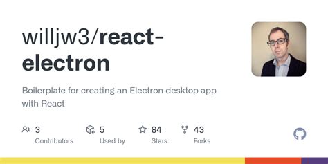 Github Willjw React Electron Boilerplate For Creating An Electron