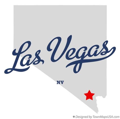 Map of Las Vegas, NV, Nevada