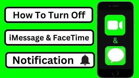 How To Turn Off Facetime And Imessage Notification Turn Off Imessage