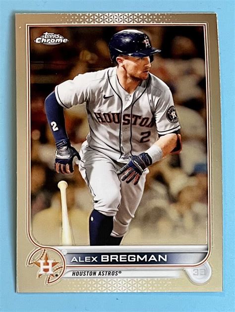 Topps Chrome Alex Bregman Houston Astros Ebay