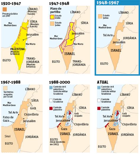 Professor Wladimir Geografia Mapas De Israel E Palestina