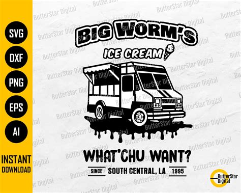 Big Worm SVG Eiscreme SVG Friday SVG Film T Shirt Etsy